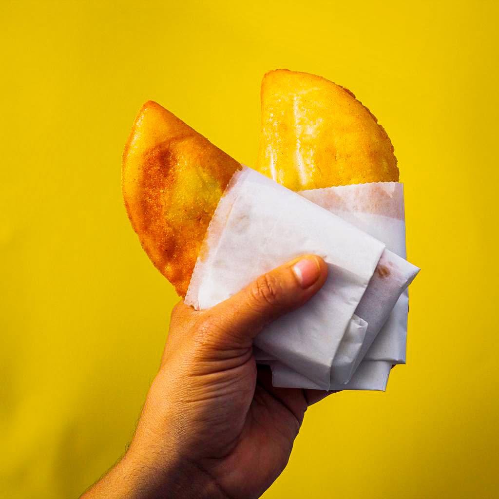Freshly fried Venezuelan empanadas